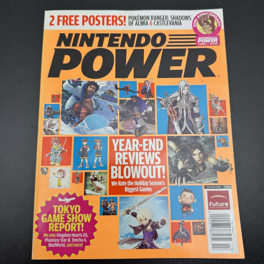 Nintendo Power Magazine #236 Holiday 2008 Year-End Reviews Tokyo Game Show Sonic